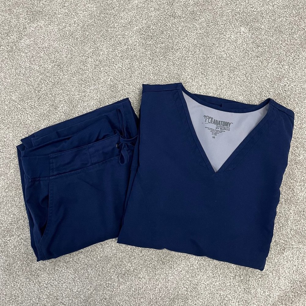 GREY'S ANATOMY Navy Blue Scrub Set